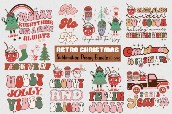 Retro Christmas PNG Sublimation Bundle Review