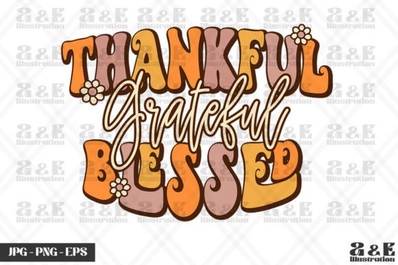 Retro Thankful Grateful Blessed Fall Review