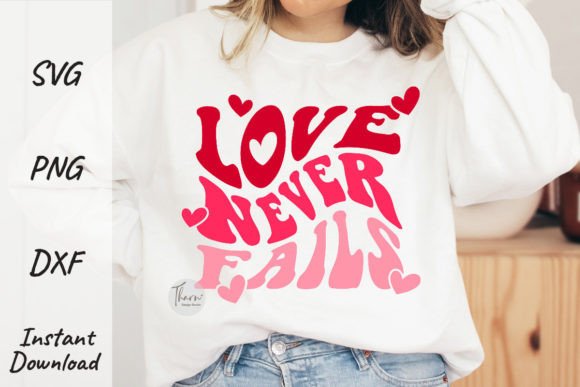 Retro Valentine Love Svg Sublimation Png
