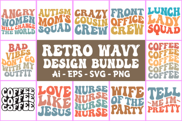 Retro Wavy Design Bundle Svg V2 Review