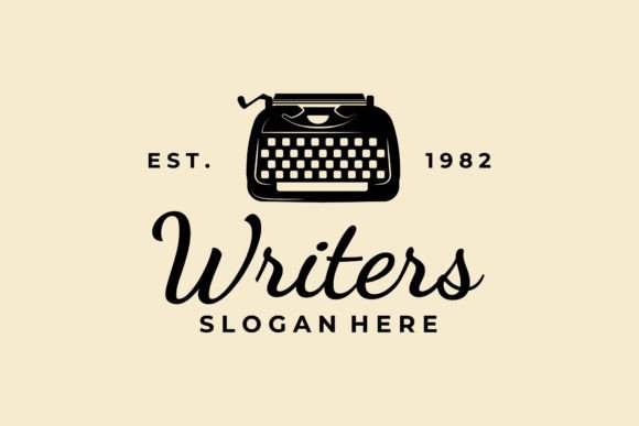 Typewriter Vintage Logo Vector Design Review