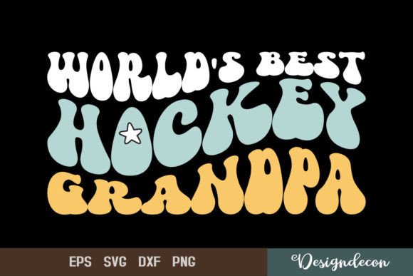 World s Best Hockey Grandpa Groovy SVG Review